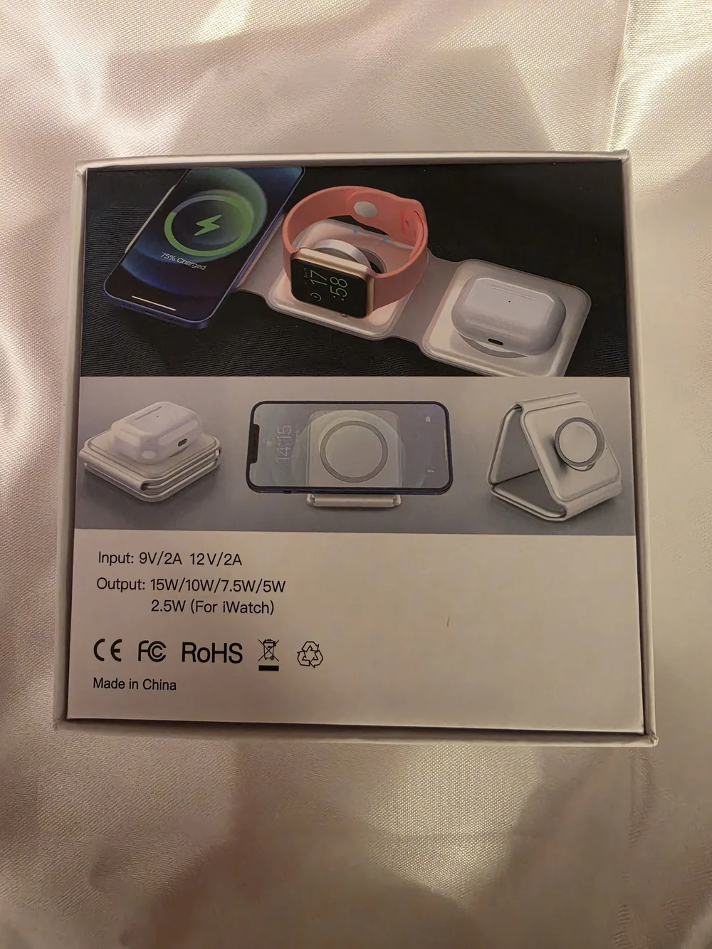 3-in-1 Magnetic Wireless Charger - White